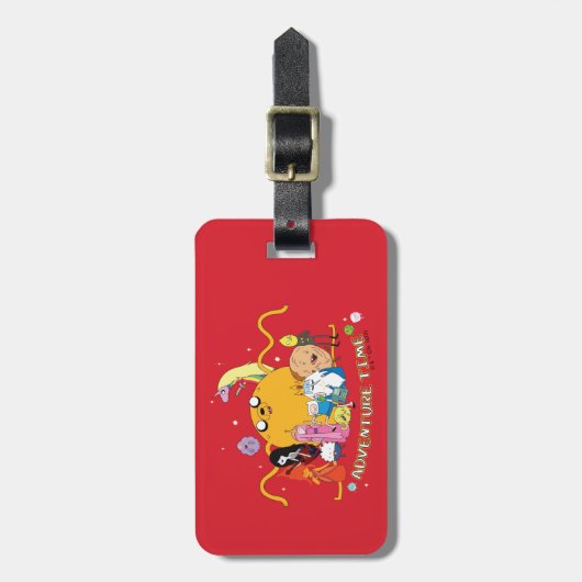 Adventure-tijd | Grafisch grote Jake-groep Bagagelabel (Voorkant verticaal)