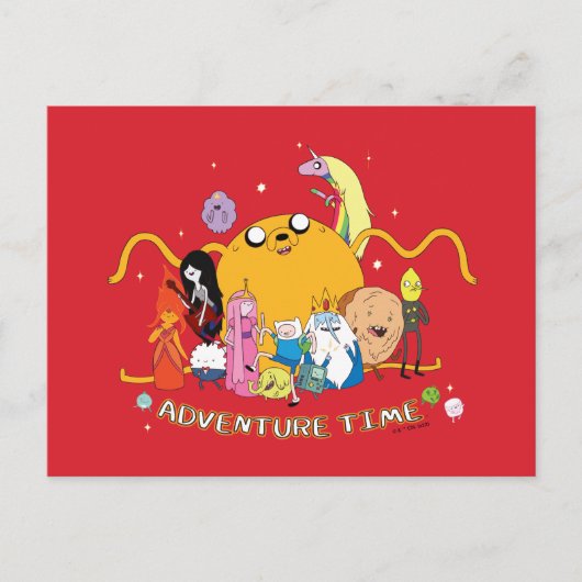 Adventure-tijd | Grafisch grote Jake-groep Briefkaart (Voorkant)