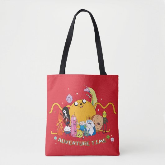 Adventure-tijd | Grafisch grote Jake-groep Tote Bag (Voorkant)