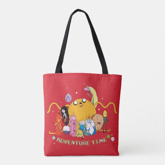 Adventure-tijd | Grafisch grote Jake-groep Tote Bag (Achterkant)