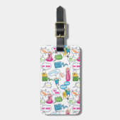 Adventure-tijd | Het Patroon van de Vraag van het Bagagelabel (Voorkant verticaal)