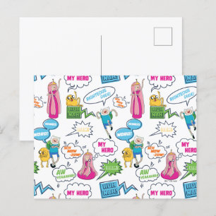 Adventure-tijd   Het Patroon van de Vraag van het  Briefkaart