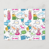 Adventure-tijd | Het Patroon van de Vraag van het  Briefkaart (Voorkant)