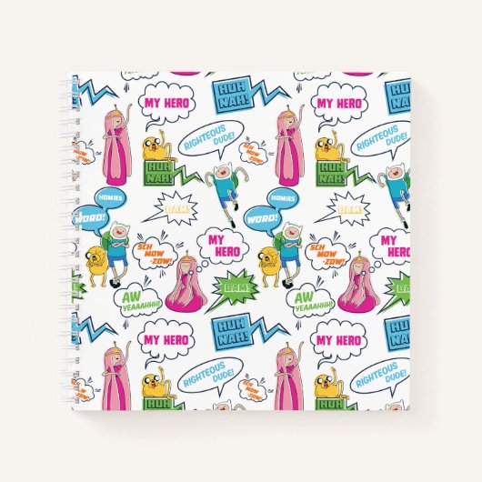 Adventure-tijd | Het Patroon van de Vraag van het Notitieboek (Voorkant)