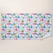 Adventure-tijd | Het Patroon van de Vraag van het  Strandlaken (Voorkant)