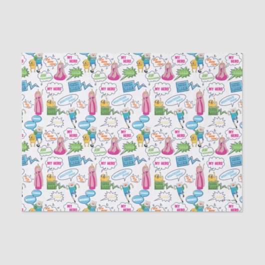 Adventure-tijd | Het Patroon van de Vraag van het  Tissuepapier (Voorkant)