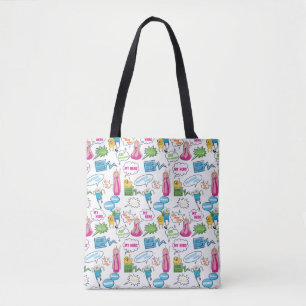 Adventure-tijd   Het Patroon van de Vraag van het  Tote Bag