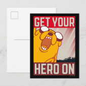 Adventure-tijd | Jake "Haal je Hero aan" Briefkaart (Voorkant / Achterkant)