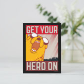 Adventure-tijd | Jake "Haal je Hero aan" Briefkaart (Staand voorkant)
