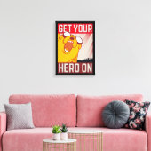 Adventure-tijd | Jake "Haal je Hero aan" Canvas Afdruk (Insitu (Woonkamer))