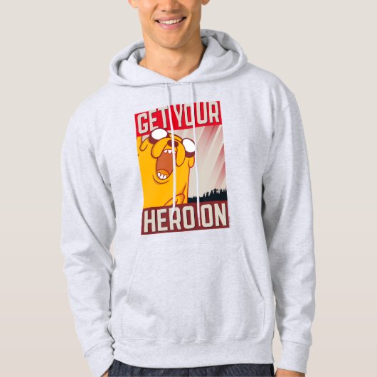 Adventure-tijd | Jake "Haal je Hero aan" Hoodie (Voorkant)