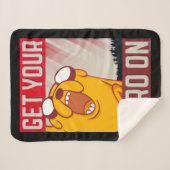 Adventure-tijd | Jake "Haal je Hero aan" Sherpa Deken (Voorkant (horizontaal))