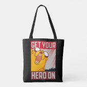 Adventure-tijd | Jake "Haal je Hero aan" Tote Bag (Achterkant)