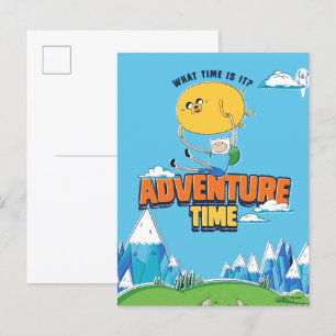 Adventure-tijd Jake met Finn drijft Briefkaart