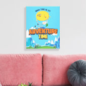 Adventure-tijd | Jake met Finn drijft Canvas Afdruk (Insitu (Woonkamer))