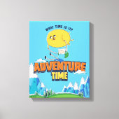 Adventure-tijd | Jake met Finn drijft Canvas Afdruk (Voorkant)