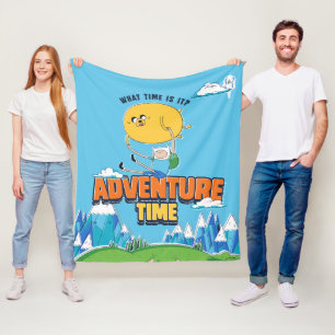 Adventure-tijd   Jake met Finn drijft Fleece Deken