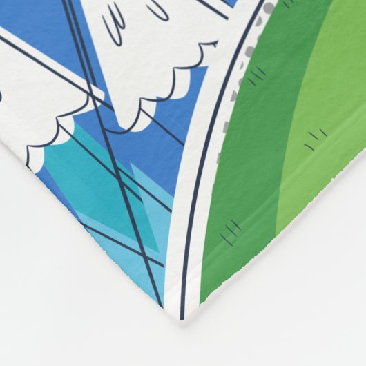 Adventure-tijd | Jake met Finn drijft Fleece Deken (Hoek)