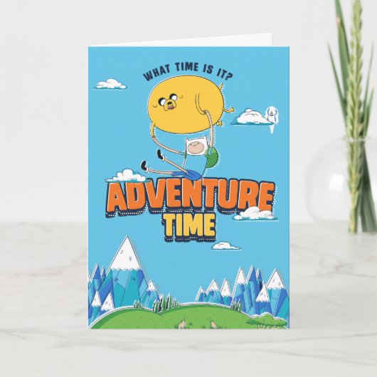 Adventure-tijd | Jake met Finn drijft Kaart (Voorkant)