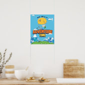 Adventure-tijd | Jake met Finn drijft Poster (Keuken)