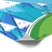 Adventure-tijd | Jake met Finn drijft Poster (Hoek)