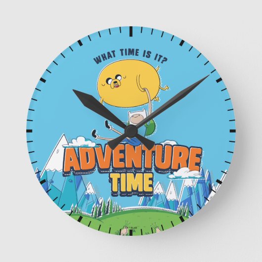 Adventure-tijd | Jake met Finn drijft Ronde Klok (Voorkant)