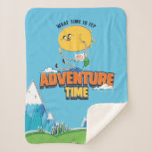 Adventure-tijd | Jake met Finn drijft Sherpa Deken (Voorkant)