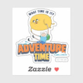 Adventure-tijd | Jake met Finn drijft Sticker (Vel)