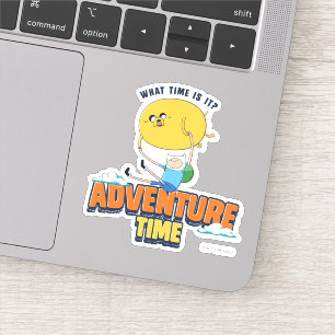 Adventure-tijd   Jake met Finn drijft Sticker