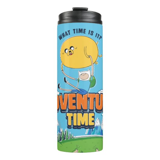 Adventure-tijd | Jake met Finn drijft Thermosbeker (Voorkant)