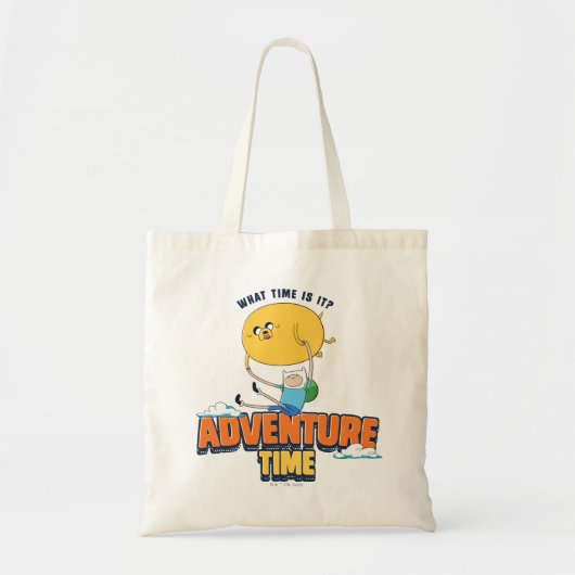 Adventure-tijd | Jake met Finn drijft Tote Bag (Voorkant)