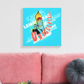 Adventure-tijd | Lemon Grab "ONAANVAARDBAAR" Canvas Afdruk (Insitu (Woonkamer))