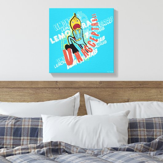 Adventure-tijd | Lemon Grab "ONAANVAARDBAAR" Canvas Afdruk (Insitu (Slaapkamer))