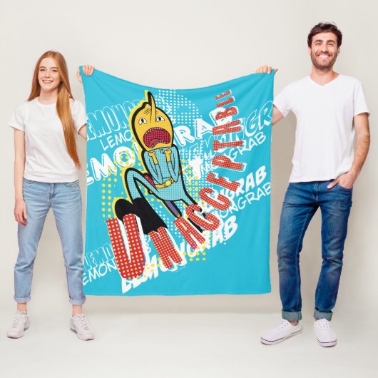 Adventure-tijd | Lemon Grab "ONAANVAARDBAAR" Fleece Deken (In situ)