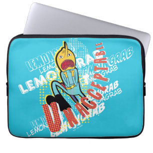 Adventure-tijd   Lemon Grab "ONAANVAARDBAAR" Laptop Sleeve