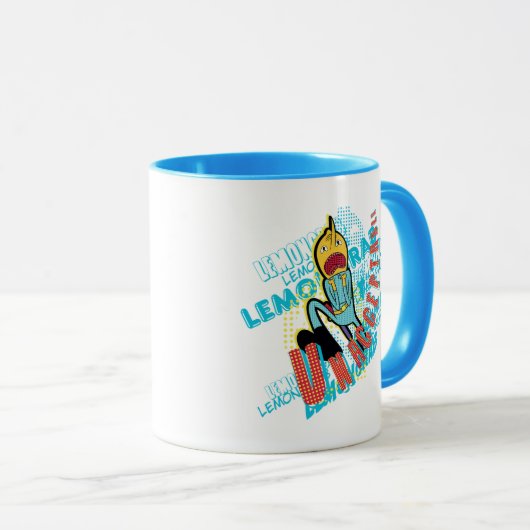 Adventure-tijd | Lemon Grab "ONAANVAARDBAAR" Mok (Voorkant rechts)