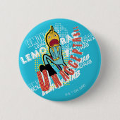 Adventure-tijd | Lemon Grab "ONAANVAARDBAAR" Ronde Button 5,7 Cm (Voorkant)