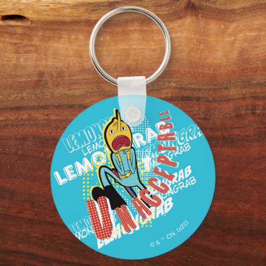 Adventure-tijd | Lemon Grab "ONAANVAARDBAAR" Sleutelhanger (Voorkant)