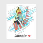 Adventure-tijd | Lemon Grab "ONAANVAARDBAAR" Sticker (Vel)