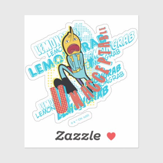 Adventure-tijd | Lemon Grab "ONAANVAARDBAAR" Sticker (Vel)