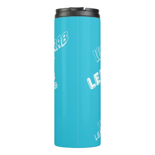 Adventure-tijd | Lemon Grab "ONAANVAARDBAAR" Thermosbeker (Achterkant)