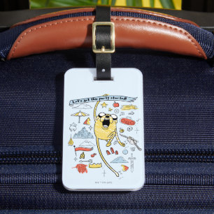 Adventure-tijd "Party" Jake Sketch Bagagelabel