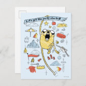 Adventure-tijd | "Party" Jake Sketch Briefkaart (Voorkant / Achterkant)
