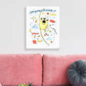 Adventure-tijd | "Party" Jake Sketch Canvas Afdruk (Insitu (Woonkamer))