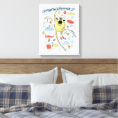 Adventure-tijd | "Party" Jake Sketch Canvas Afdruk (Insitu (Slaapkamer))