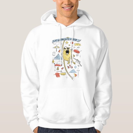 Adventure-tijd | "Party" Jake Sketch Hoodie (Voorkant)