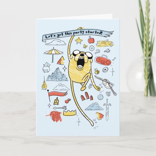 Adventure-tijd | "Party" Jake Sketch Kaart (Voorkant)