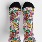 Adventure-tijd | Patroonvergrendelingen voor teken Sokken (Top)