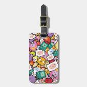 Adventure-tijd | Tekentospatroon Bagagelabel (Voorkant verticaal)