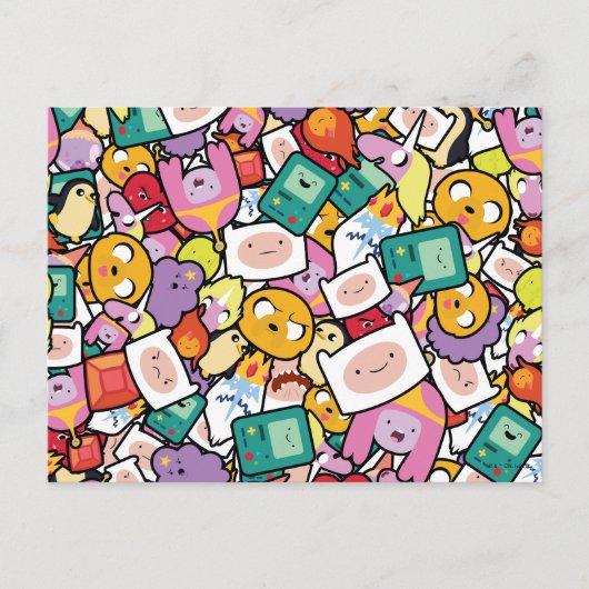 Adventure-tijd | Tekentospatroon Briefkaart (Voorkant)